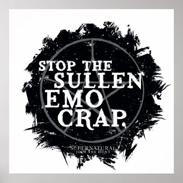 Poster Citation surnaturelle "Emo" (Devant)