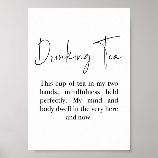Poster Citation Thé-Thich Nhat Hanh Citation (Devant)