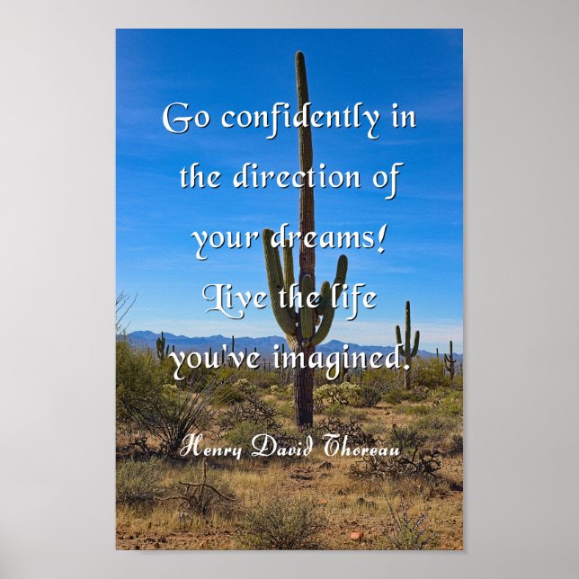 Poster Citation Thoreau, Faites Confiance (Devant)