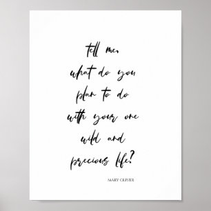 Poster Citation Topographique Motivationnel Minimaliste (