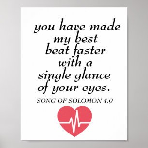 Poster Citation Verse De La Bible Romantique Plus Rapide