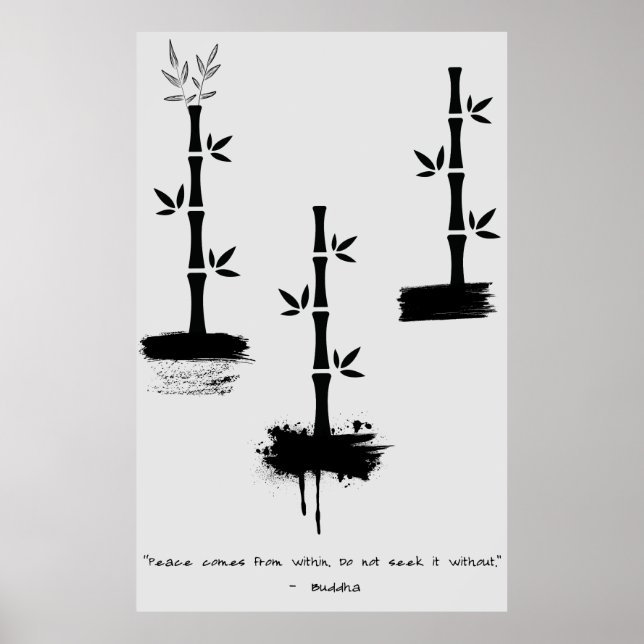 Poster Citation zen : Sagesse et méditation (Devant)