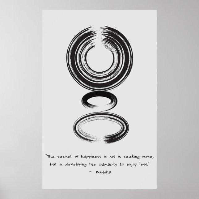 Poster Citation zen : Sagesse et méditation (Devant)