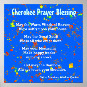 Poster Citations amérindiennes de la sagesse