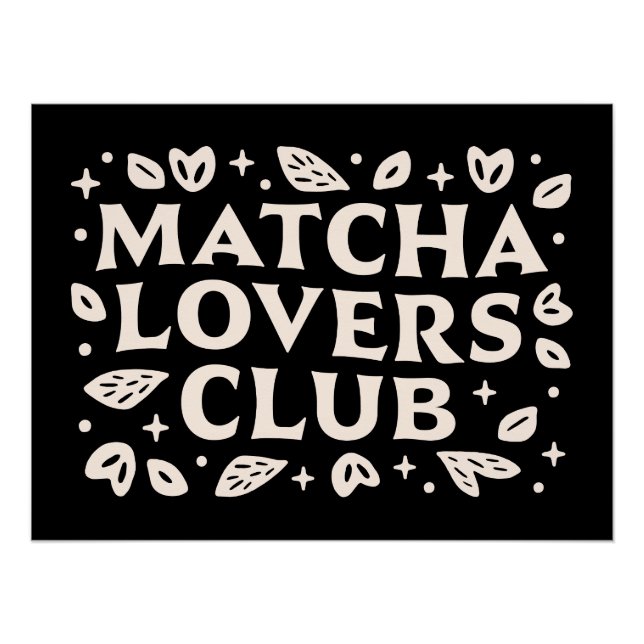 Poster Citations d'amant Matcha (Devant)