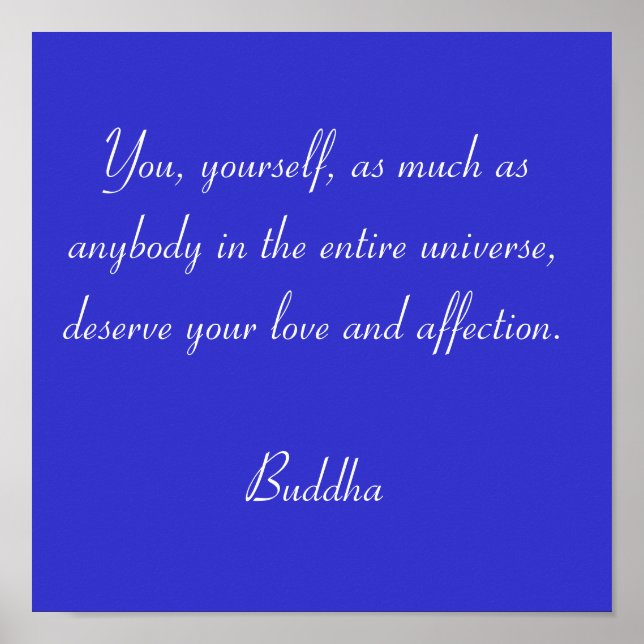 Poster Citations de bouddha #2 (Devant)