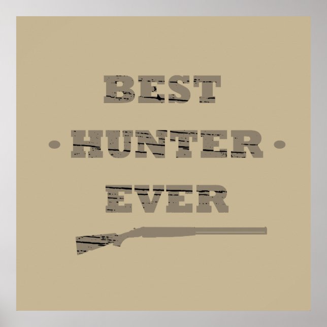 Poster citations de chasse disant chasseur amant (Devant)