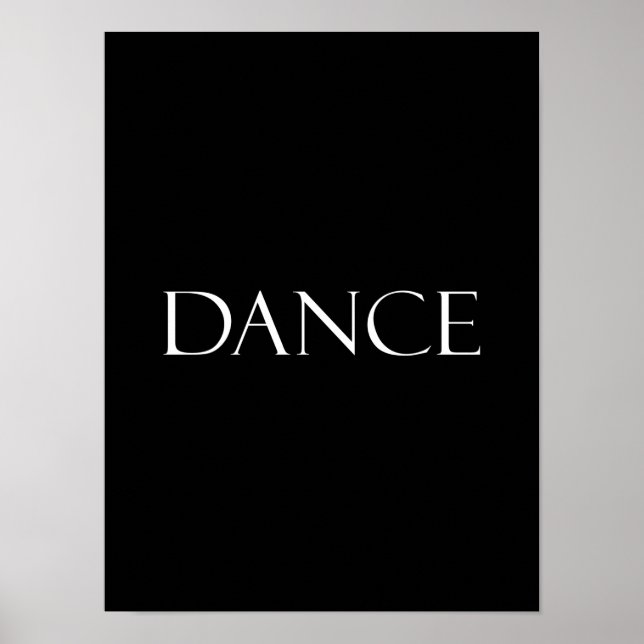 Poster Citations de danse Citation de danse inspirante (Devant)