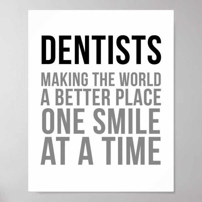 Poster Citations de dentiste (Devant)