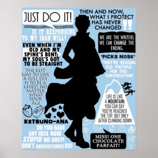 Poster Citations de Gintama Sakata Gintoki