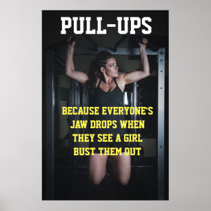 Poster Citations de gym motivationnelles pour les tractio