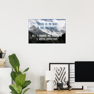 Poster Citations de montagne cool et inspirationnelle
