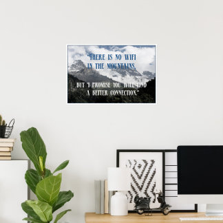 Poster Citations de montagne cool et inspirationnelle