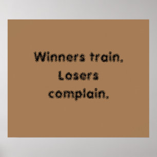 Poster Citations de motivation de salle de sport et affic