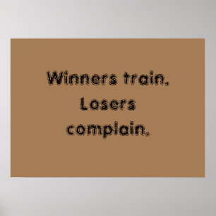 Poster Citations de motivation de salle de sport et affic