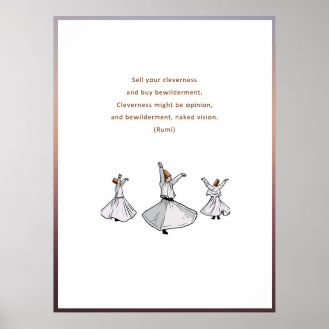 Poster Citations de Rumi (Devant)