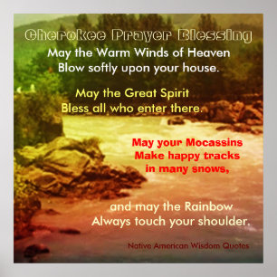 Poster Citations de sagesse de Natif américain