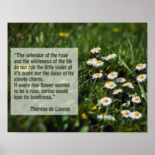 Poster Citations de St Therese