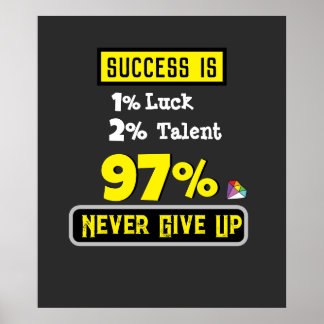 Poster Citations de vie, diplôme, félicitations