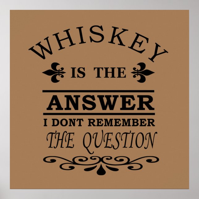 Poster citations de whiskey (Devant)