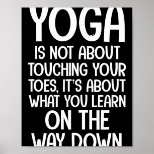 Poster Citations de yoga Le yoga n'est pas une question d