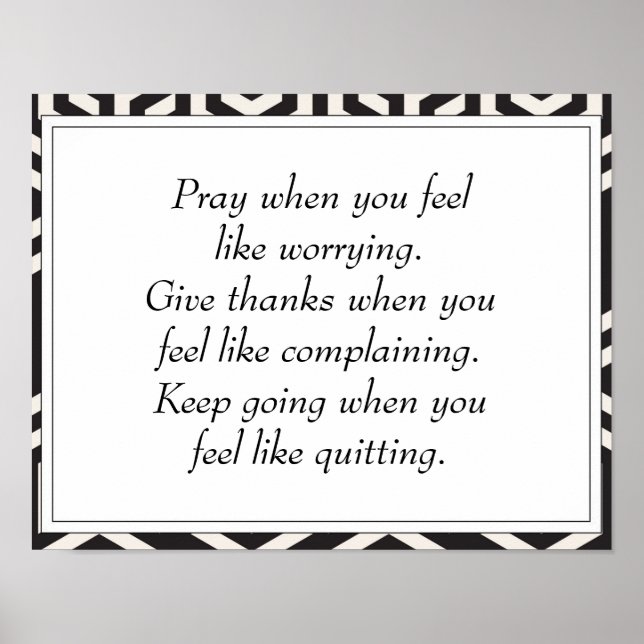 Poster Citations d'encouragement à la vie inspirationnell (Devant)