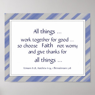 Poster Citations d'encouragement de la Bible verte