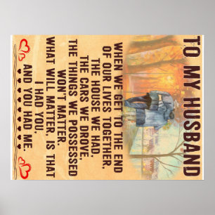 Poster Citations Drôle Cadeau Au Mari   Cadeau pour père 