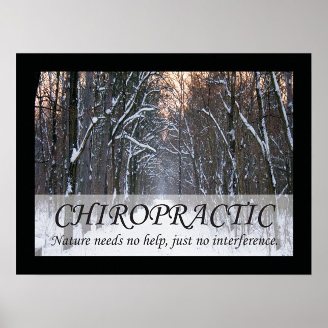 Poster Citations et déclarations de chiropratique Nature (Devant)