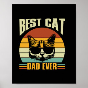 Poster Citations grand-père   Meilleur papa de chat