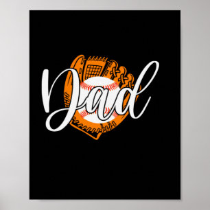 Poster Citations grand-père   Papa du baseball