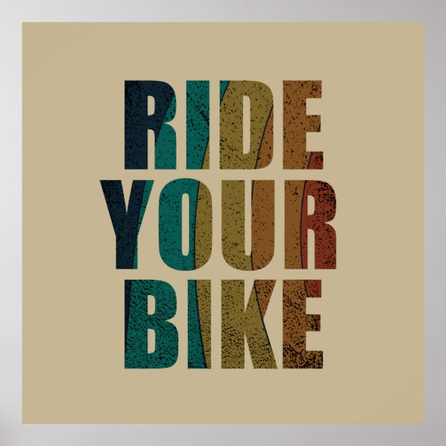 Poster citations inspirantes à vélo (Devant)