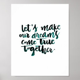 Poster Citations Inspirationnelles : Faisons Venir Nos Rê