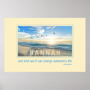 Poster Citations Inspirationnelles personnalisées MOTS GE