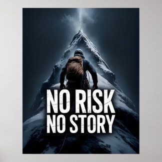 Poster Citations Motivantes Inspirantes Sans Risque Pas D
