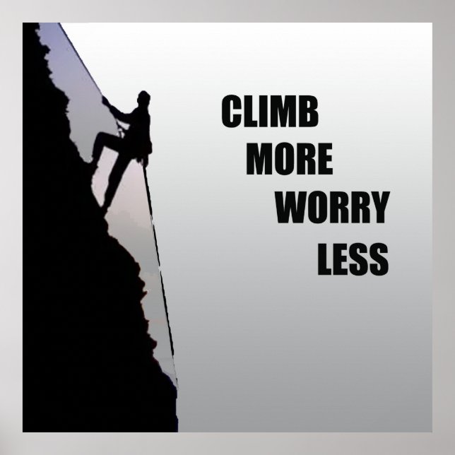 Poster citations motivantes pour les grimpeurs (Devant)