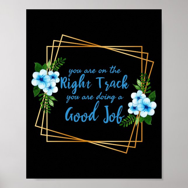 Poster citations motivationnelles et inspirantes pour le  (Devant)