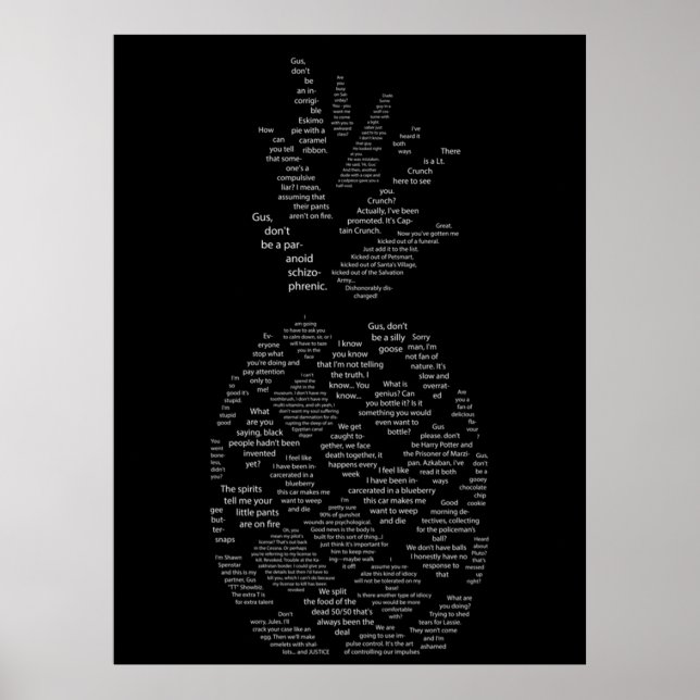 Poster Citations Psych Ananas (Devant)