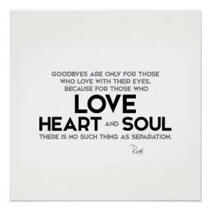 Poster CITATIONS : Rumi : Goodbyes, séparation
