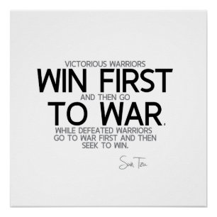 Poster CITATIONS : Sun Tzu - Gagnez d'abord