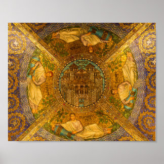 Poster Cité de Dieu Neo cathédrale byzantine de mosaïque