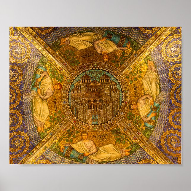 Poster Cité de Dieu Neo cathédrale byzantine de mosaïque  (Devant)