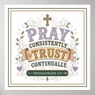 Poster Citer constamment, Faire confiance continuellement