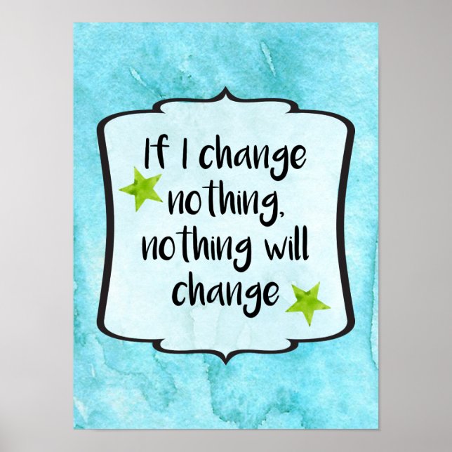 Poster Citer Motivation de changement positif (Devant)