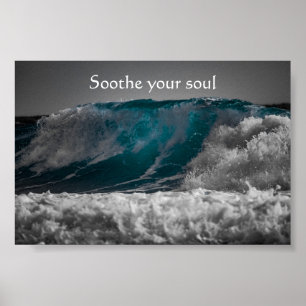 Poster Citer pour apaiser votre âme sur des vagues océani