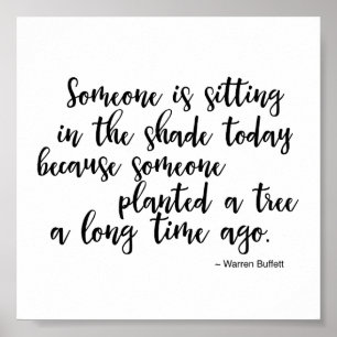 Poster Citer Warren Buffet