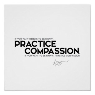 Poster CITES : Dalaï Lama - Compassion pratique