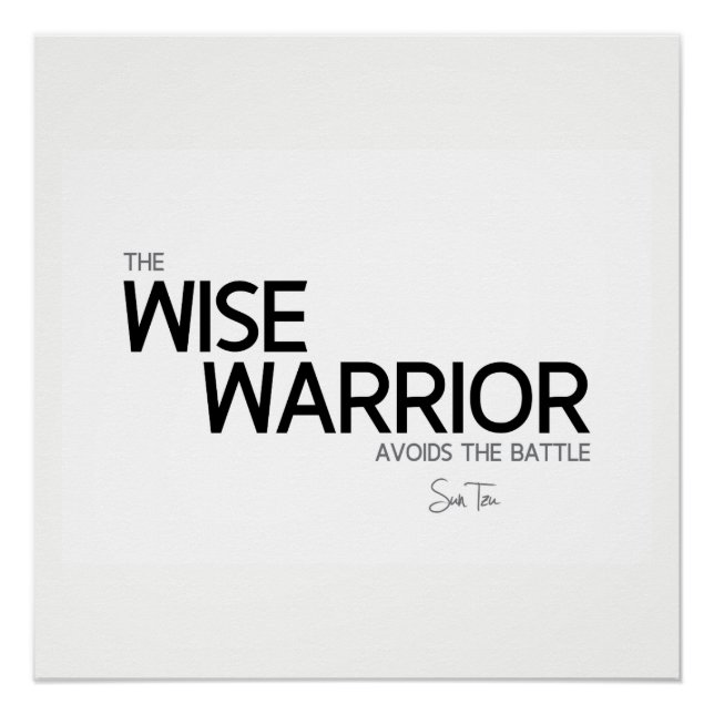 Poster CITES : Sun Tzu : Guerrier Sage (Devant)