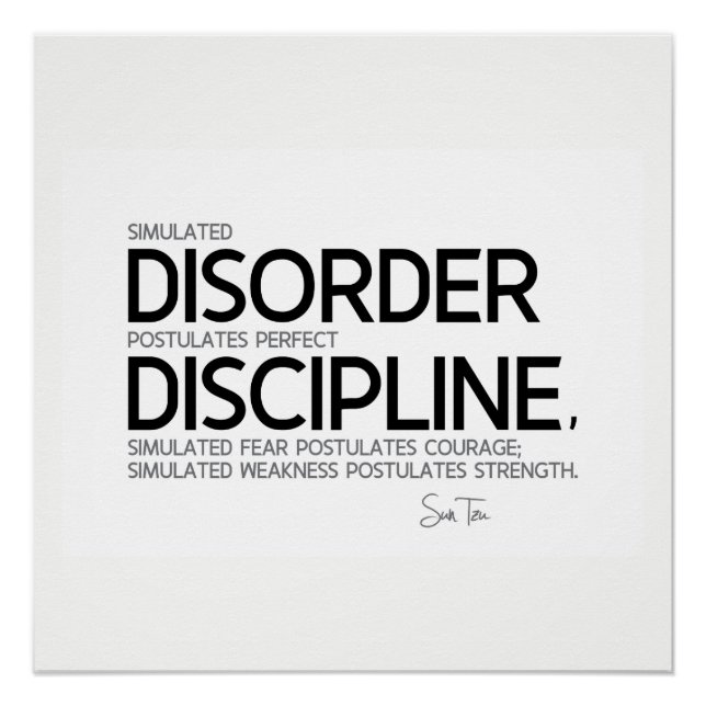Poster CITES : Sun Tzu : Une discipline parfaite (Devant)