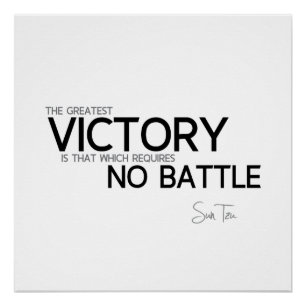Poster CITES : Sun Tzu : Victoire